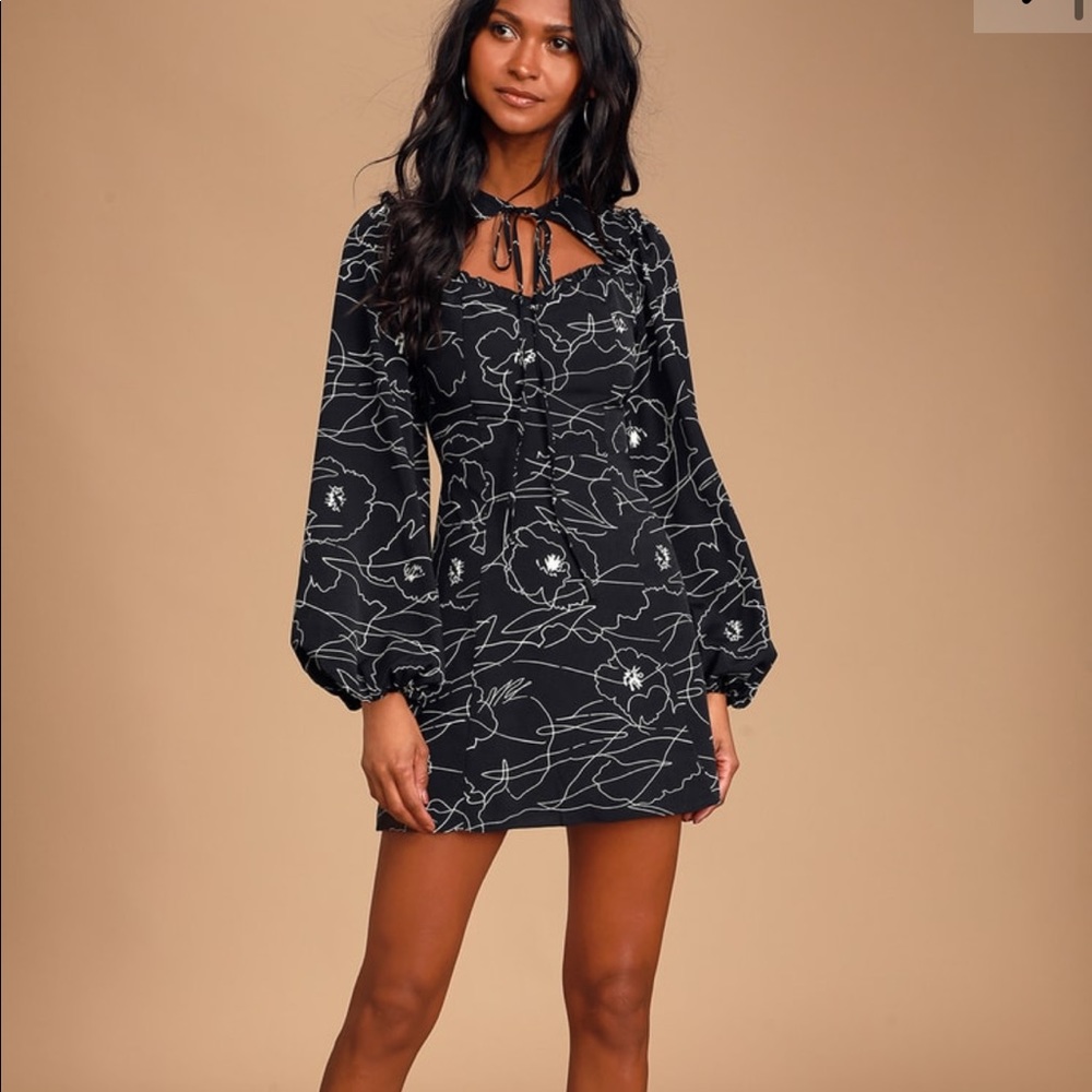Lulus Black and White Dress